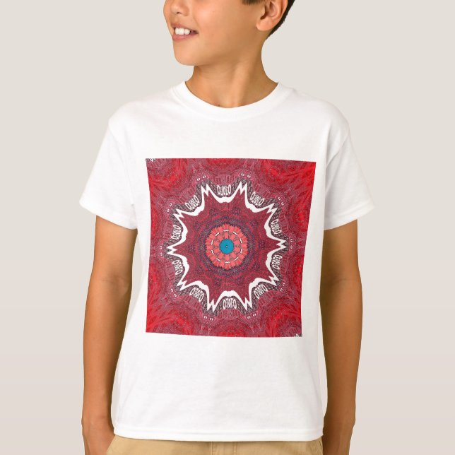 Sindhi Ethnic Tribal Pattern Art Print T-Shirt (Front)