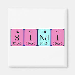 Sindi periodic table name magnet