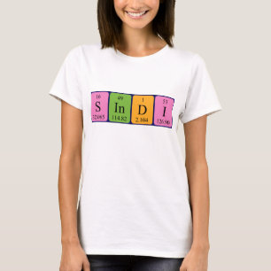 Sindi periodic table name shirt