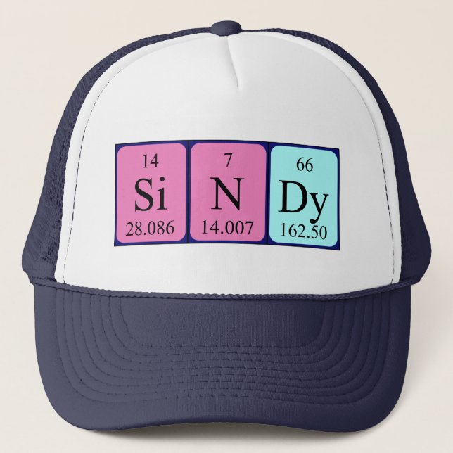 Sindy periodic table name hat (Front)