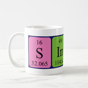 Sindy periodic table name mug