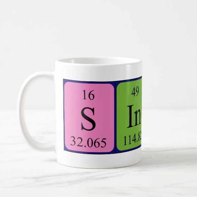Sindy periodic table name mug (Left)