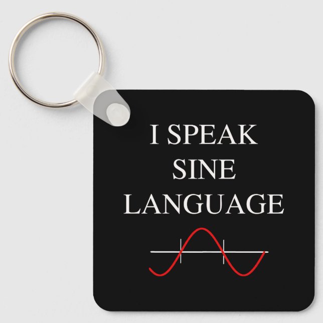 Sine Language Key Ring (Front)