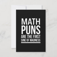 Sine of madness funny maths puns white