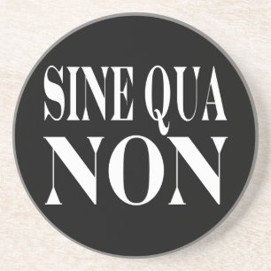 Sine Qua Non Famous Latin Quote: Words to live By Coaster