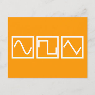 Sine Square Tri Postcard