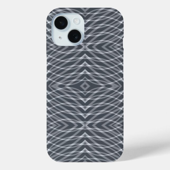 Sine Wave Pulse Signal Modern Abstract Art Design  Case-Mate iPhone Case (Back)