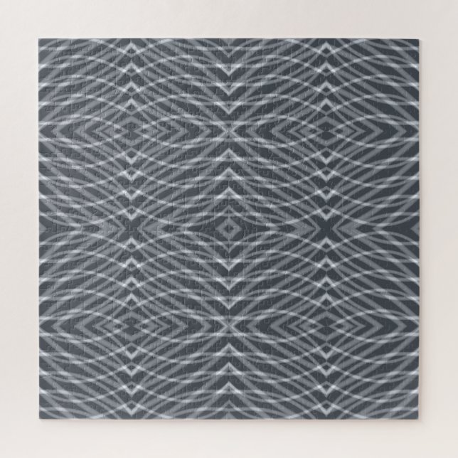 Sine Wave Pulse Signal Modern Abstract Art Design Jigsaw Puzzle (Vertical)