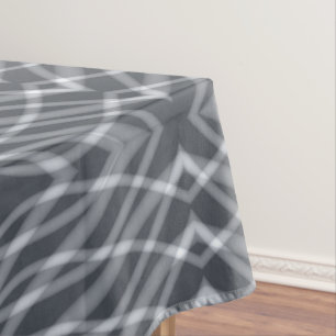 Sine Wave Pulse Signal Modern Abstract Art Design Tablecloth
