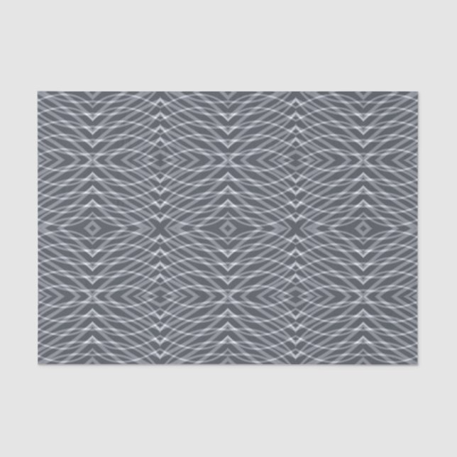 Sine Wave Pulse Signal Modern Abstract Art Design Tissue Paper (Front)
