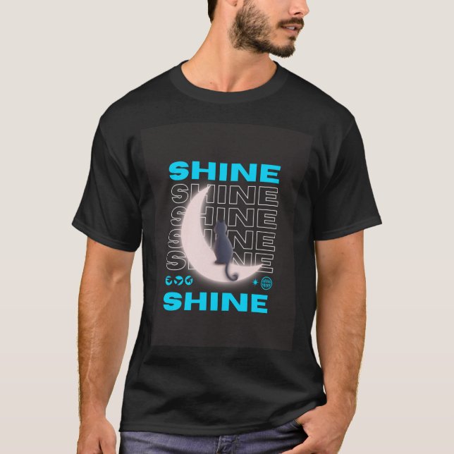 "Sine Wave Serenity: Unique Design T-Shirt" T-Shirt (Front)
