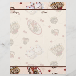 Sinful Desserts Bridal  Wedding Gift Recipe Pages