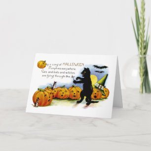 Sing a Song of Halloween Card