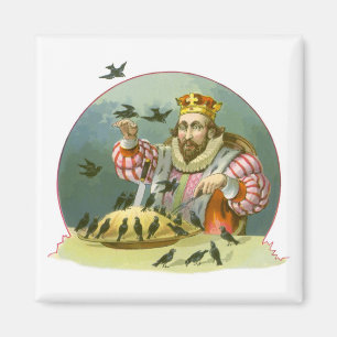 Sing a Song of Sixpence, Vintage Nursery Rhyme Magnet