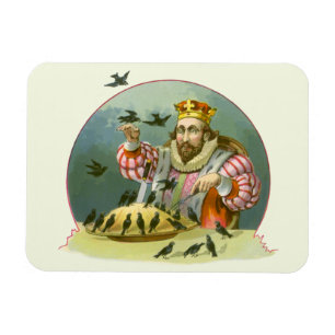Sing a Song of Sixpence, Vintage Nursery Rhyme Magnet