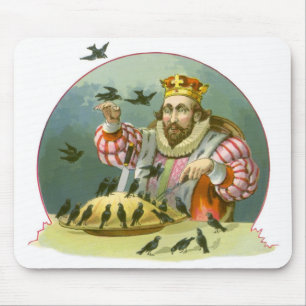 Sing a Song of Sixpence, Vintage Nursery Rhyme Mouse Mat