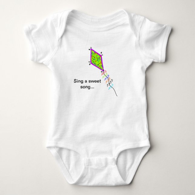 Sing A Sweet Song Musical Notes Kite Infant Shirt (Front)