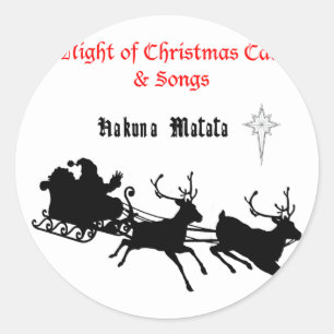 Sing Along Christmas – Carols & Festive Joy Classic Round Sticker