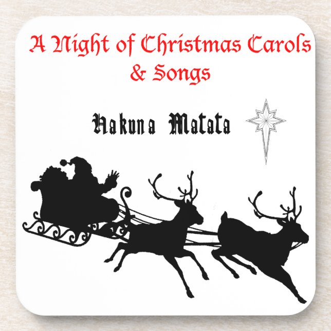 Sing Along Christmas – Carols & Festive Joy Coaster (Front)