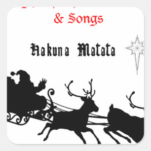 Sing Along Christmas – Carols & Festive Joy Square Sticker