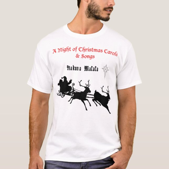 Sing Along Christmas – Carols & Festive Joy T-Shirt (Front)
