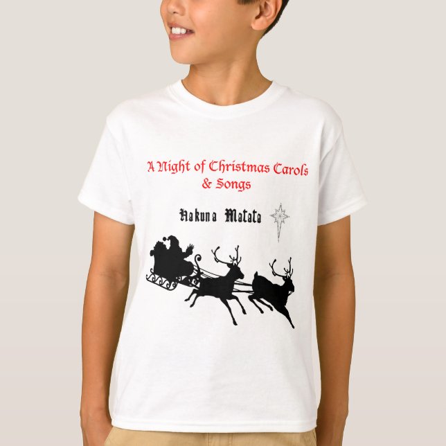 Sing Along Christmas – Carols & Festive Joy T-Shirt (Front)