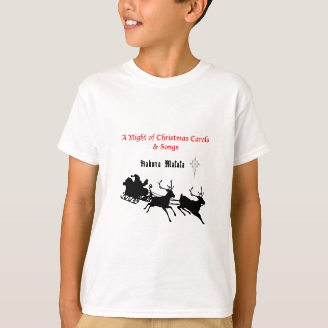 Sing Along Christmas – Carols & Festive Joy T-Shirt (Front)