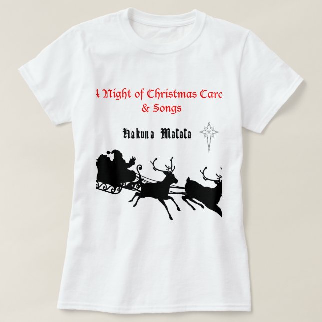 Sing Along Christmas – Carols & Festive Joy T-Shirt (Design Front)