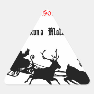 Sing Along Christmas – Carols & Festive Joy Triangle Sticker