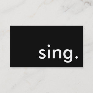 sing. business card