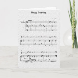Sing Happy Birthday Card