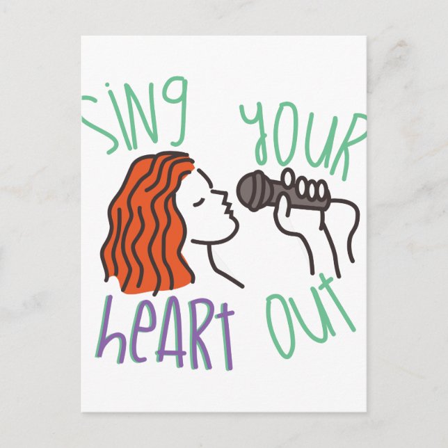 Sing & Heart Out Postcard (Front)