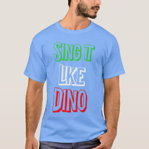 Sing It like Italian Colors Flag Novelty vintage T-Shirt