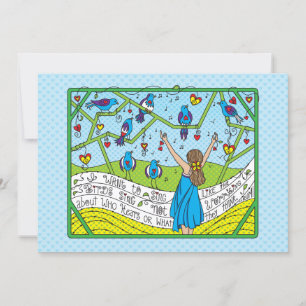 Sing Like The Birds Sing_Flat Card 7"x5"