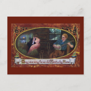 Sing One Song for My Old Kentucky Home Postcard