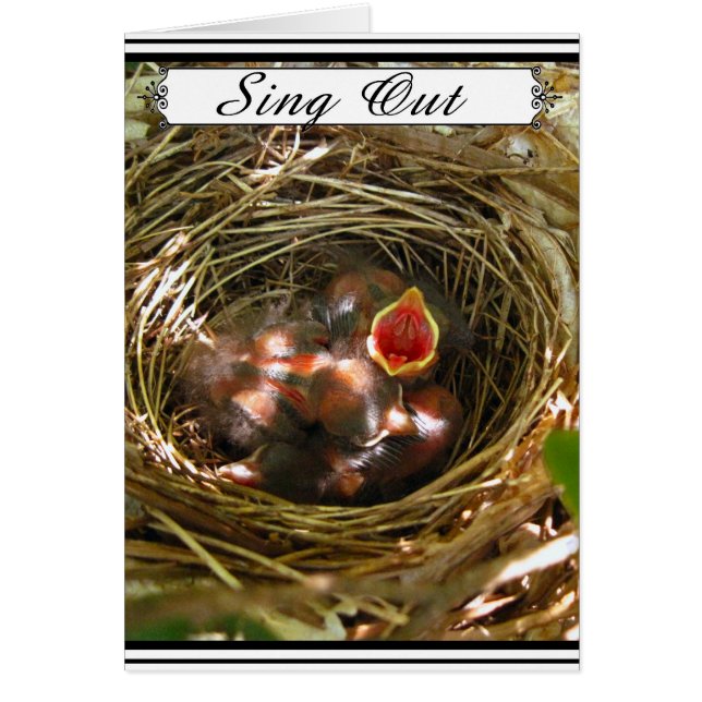 Sing Out - Greeting Card (Front)