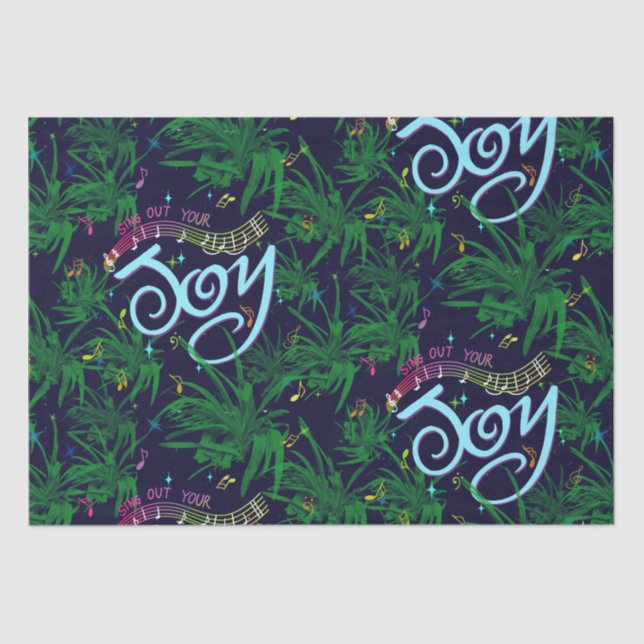Sing Out Your Joy! Medium Gift Bag Tissue Paper (Front)