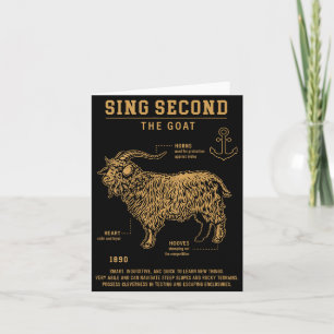 Sing Second The Goat (on Back) Card