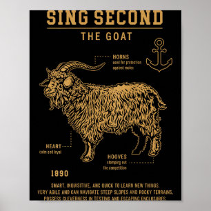 Sing Second The Goat (on Back)  Poster