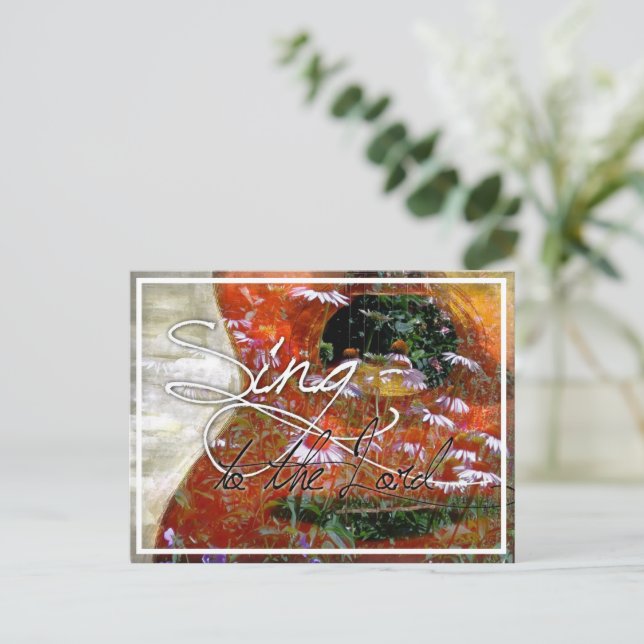 sing to the Lord Postcard (Standing Front)