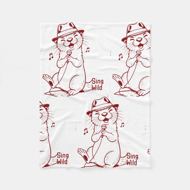Sing Wild Fleece Blanket (Front)