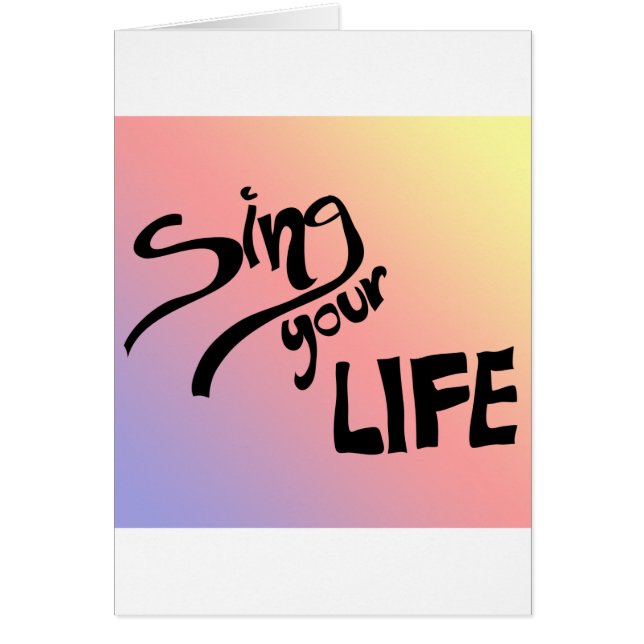 Sing Your Life (Front)