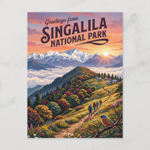 Singalila National Park India Postcard