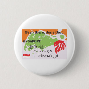 Singapore 10 6 cm round badge