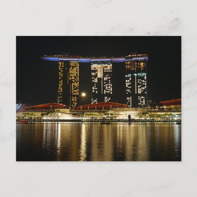 Singapore at night postcard (Front)