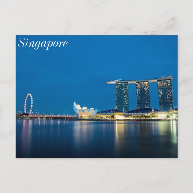 Singapore Blue by the Bay Postcard (Front)