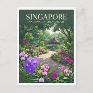 Singapore Botanic Gardens National Orchid Garden Postcard