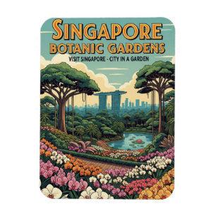 Singapore Botanic Gardens Travel Magnet