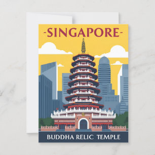 Singapore Buddha Tooth Relic Temple Postcard
