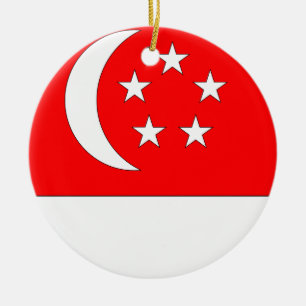 Singapore Ceramic Tree Decoration